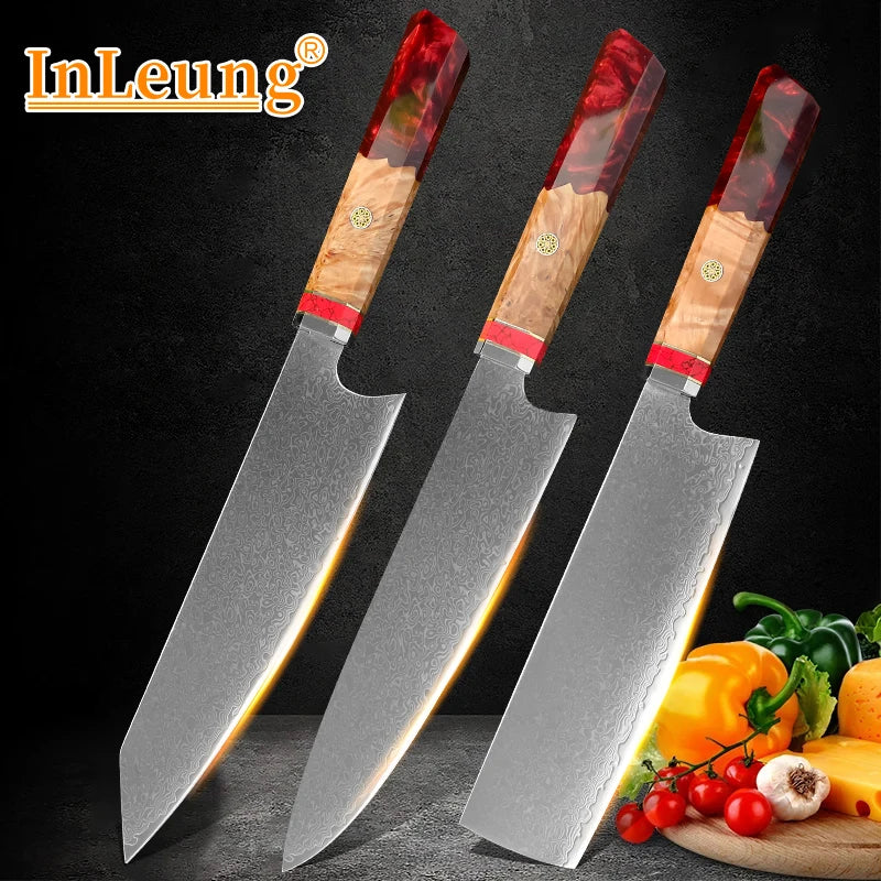 InLeung VG10 Damascus Gyuto Chef Knife | Japanese Kitchen Knife