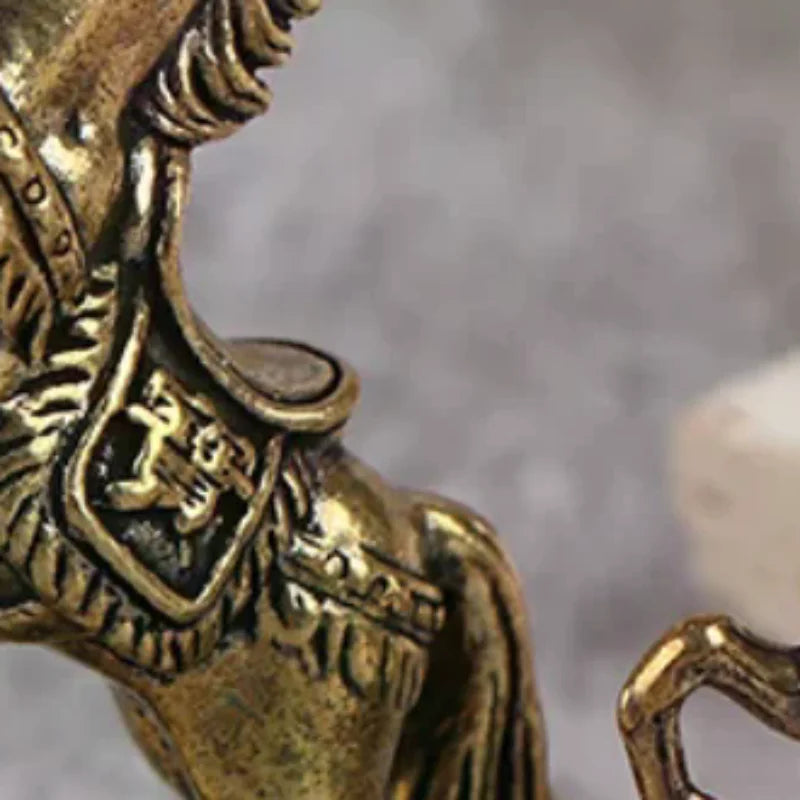 Bronze Horse Desktop Decoration Living Room Tea Table Sculpture Metal