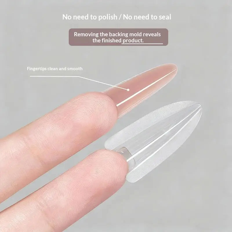 240 Pcs Dual Nail Forms – 15 Sizes Coffin Almond Square Molds