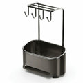 Gunmetal Gray Stainless Steel Kitchen Sink Organizer Rack