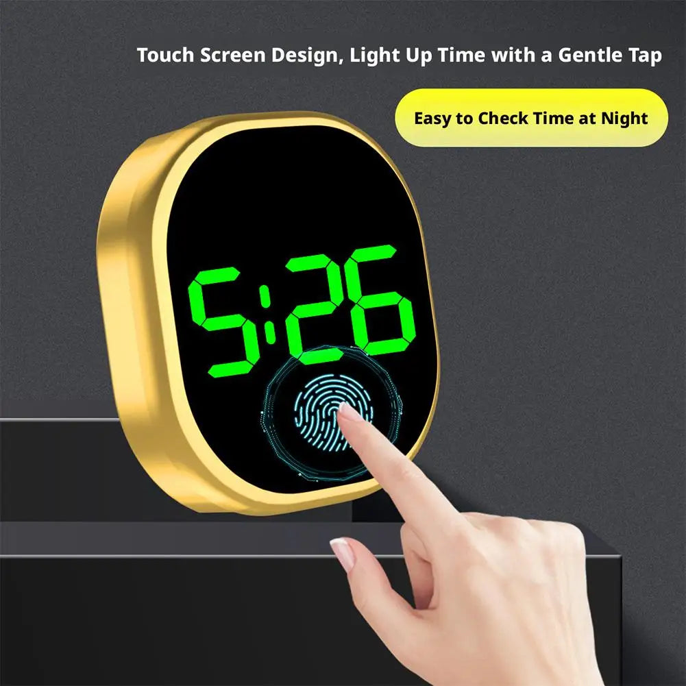 Mini LED Digital Car Clock – Stick-On Luminous Dashboard Clock