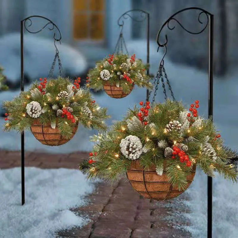 Christmas Wreath Festival Decoration Artificial Porte D Entree Home