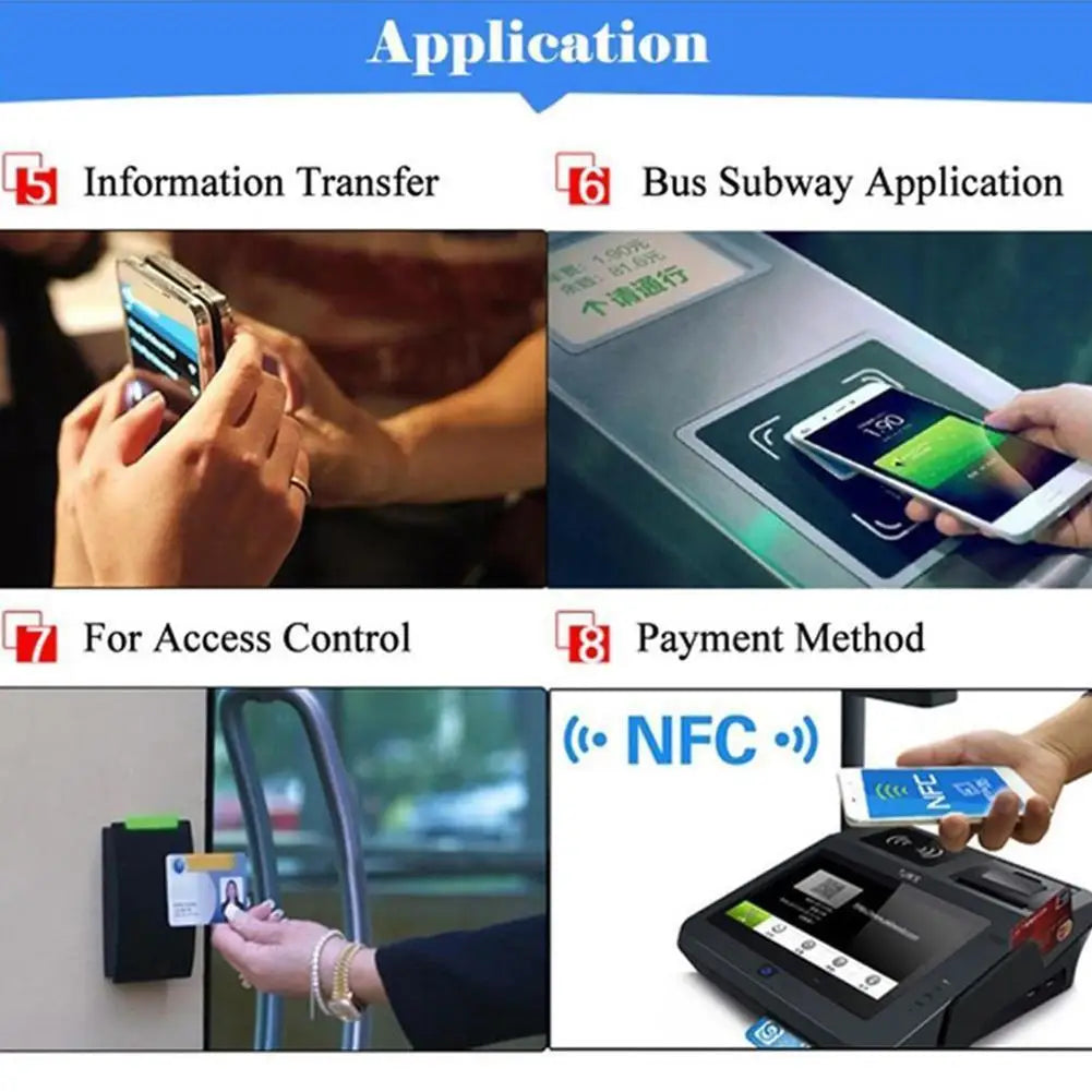 10pcs NFC NTAG213 Sticker Tags 13.56MHz Wet Inlay Labels