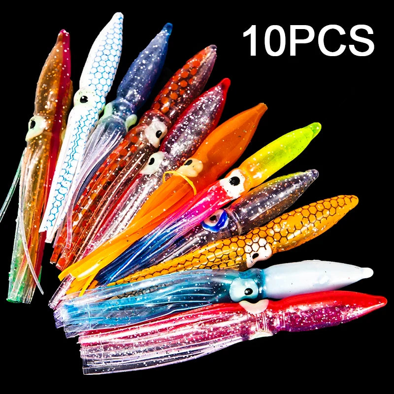 Soft Lure Squid Artificial Bait Lures Octopus Tuna Sailfish Baits