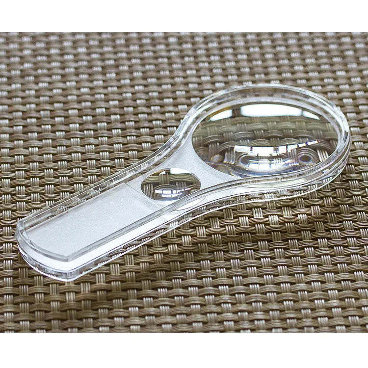 10X & 5X Double Lens Handheld Magnifying Glass – 52mm Loupe