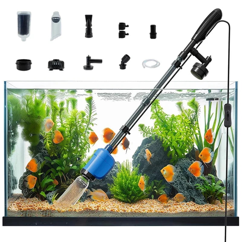 32W 1 Electric Aquarium Vacuum Cleaner Multi-functional Automated