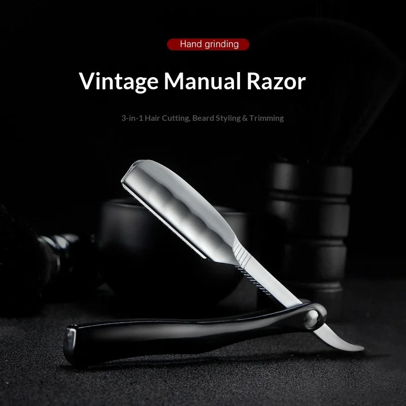 Japanese Folding Hair Razor – Feather Blade Shaving & Eyebrow Tool