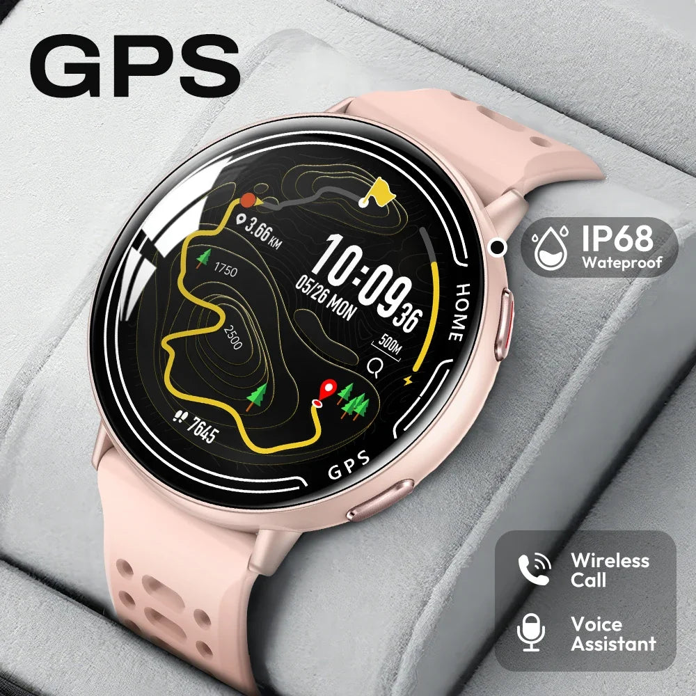 Yoateo Smart Watch | Built-In GPS, Bluetooth Call, IP68, 100+ Sports