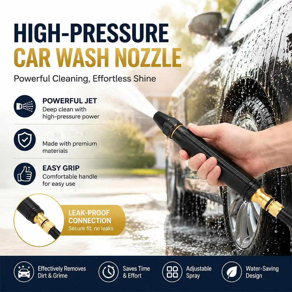 High-pressure Wash Water Gun Nozzles Car Washing Cleaning Glass