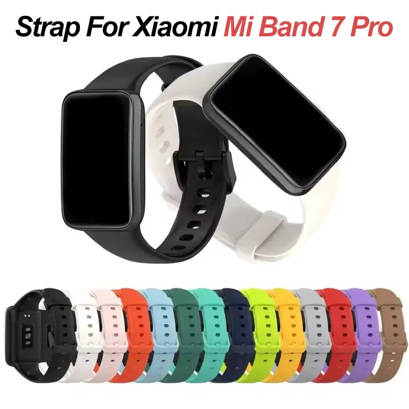 Soft Silicone Sport Strap for Xiaomi Mi Band 7 Pro Wristband