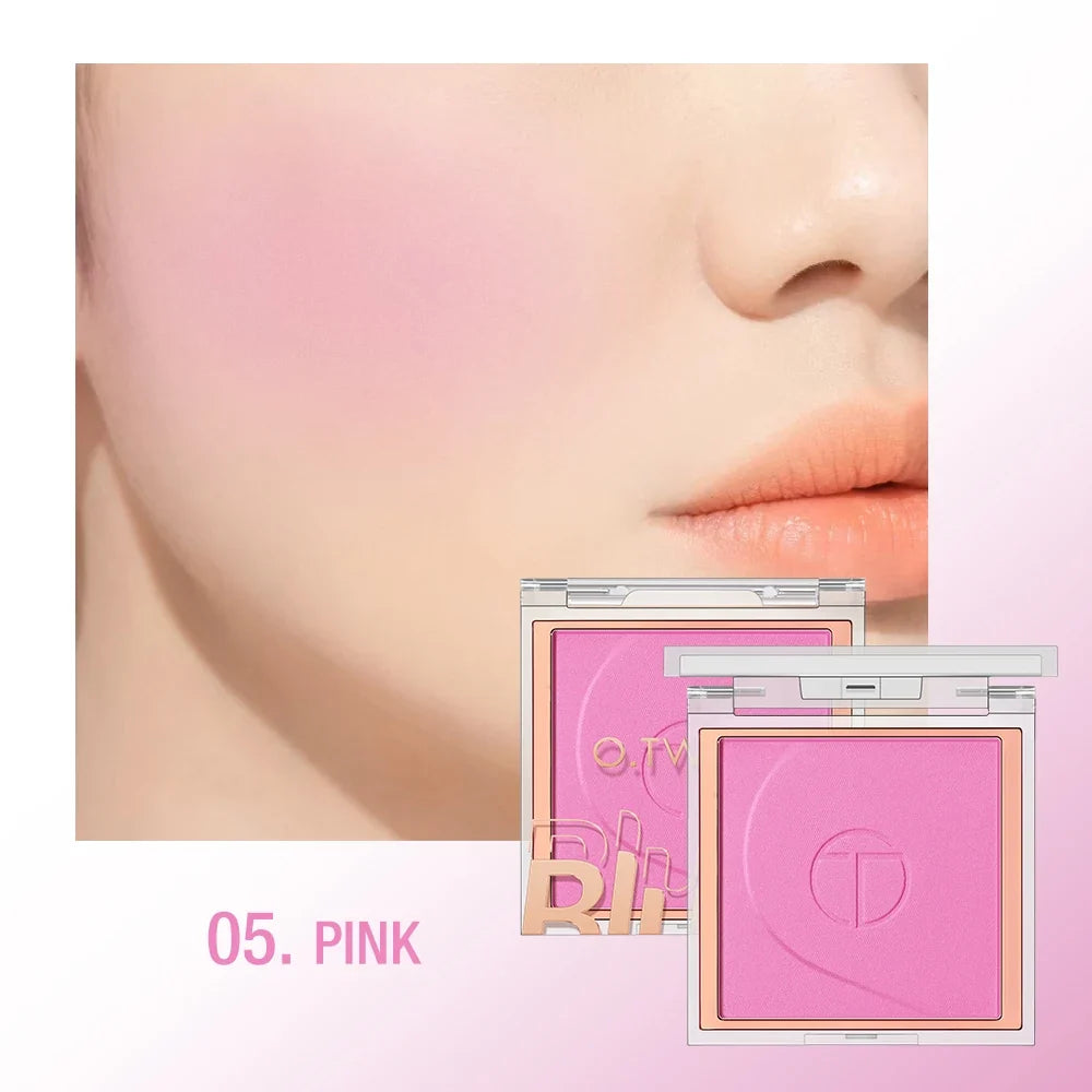 O.TWO.O 6-Color Mineral Blush Palette – Matte & Shimmer Powder
