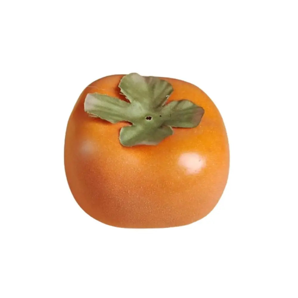 Mini Artificial Foam Persimmon – Realistic Fake Fruit Decor