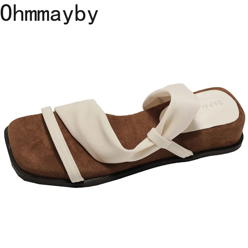 Women's Wedge Platform Slides – Vintage Thick Sole Summer Slippers