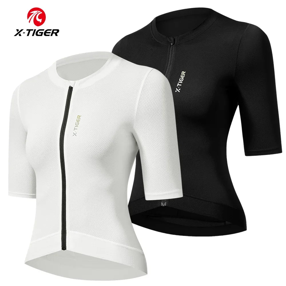 X-TIGER Women's Cycling Jersey UPF50+ Short Sleeve Bike Top
