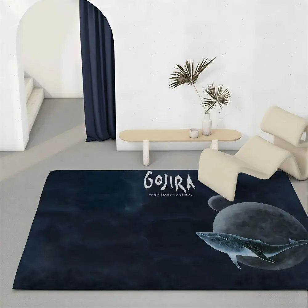 Gojira Band Flannel Floor Mat – Non-Slip Soft Indoor Rug