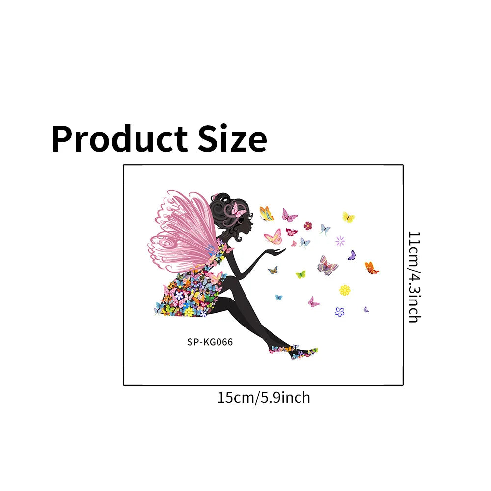 Butterfly Fairy Switch Stickers Cute Girl Wall Living Room Decorative
