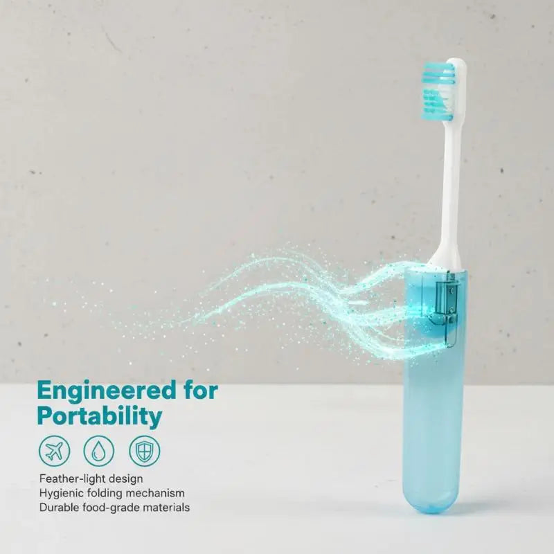 5-Pack Folding Travel Toothbrush – Soft Bristle, Portable