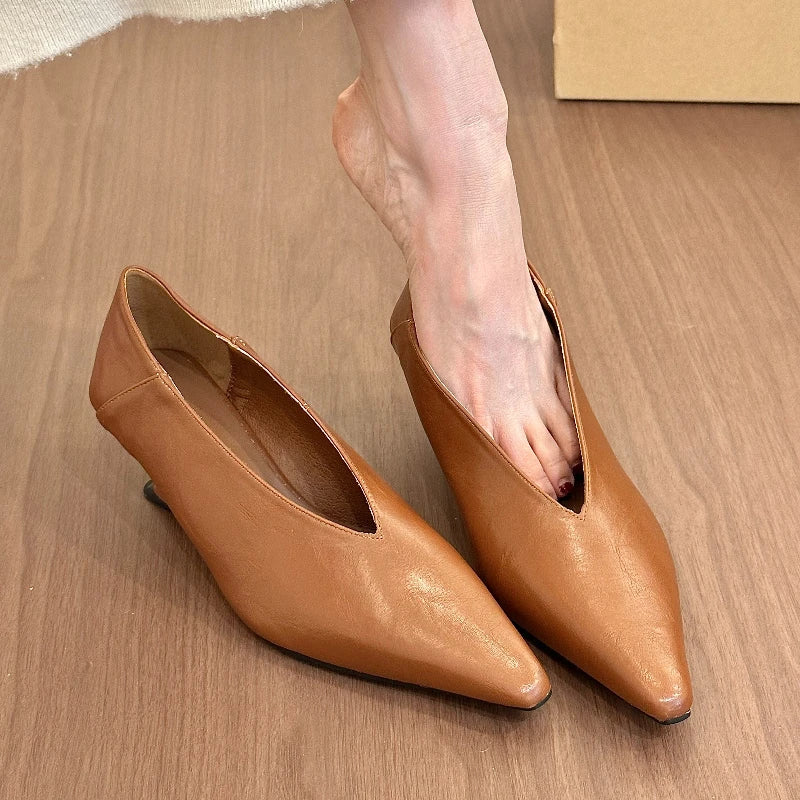 Women's Mary Jane Platform Pumps – Slip-On Round Toe Heels
