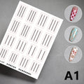 French Manicure Guide Stickers – DIY Nail Art Stencil Sheet