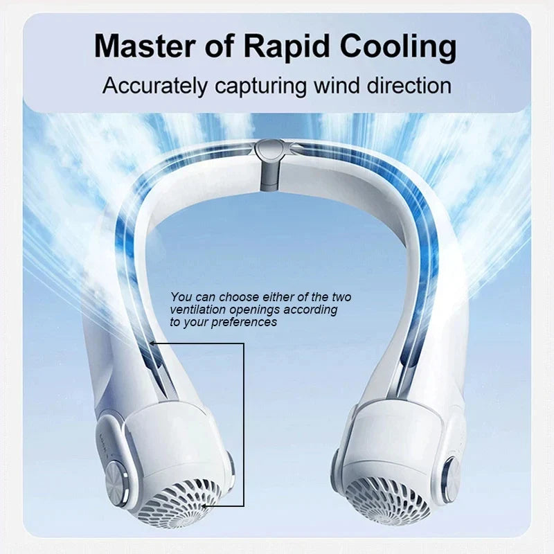 URGGU Bladeless Neck Fan USB Rechargeable – Outdoor Cooling