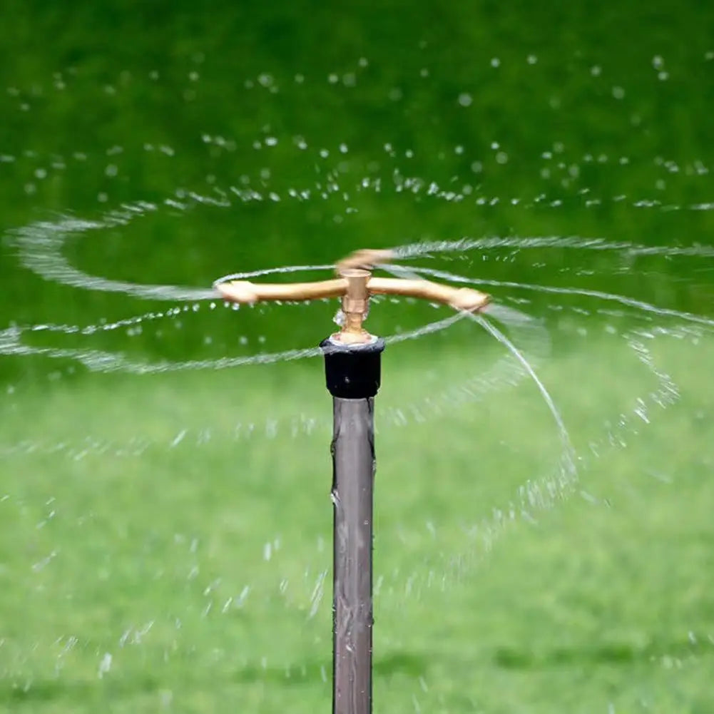360 Rotating Brass Nozzle 2 3 4 Arms Sprinkler Head Garden Lawn