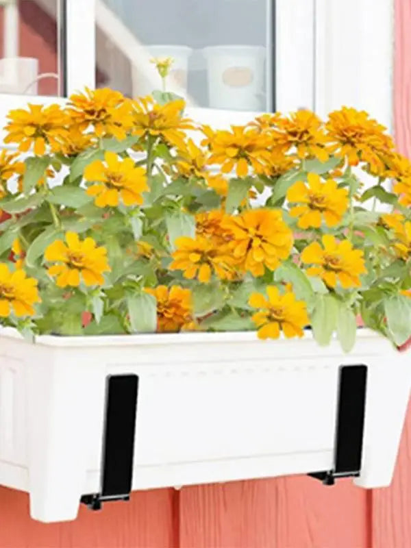 Adjustable Metal Railing Planter Bracket | Fence Flower Box