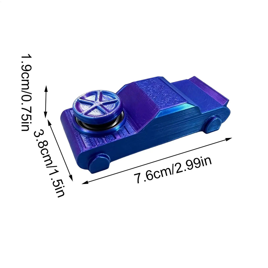3D Printed Mini Drift Car Fidget Toy – Desktop Racing Set