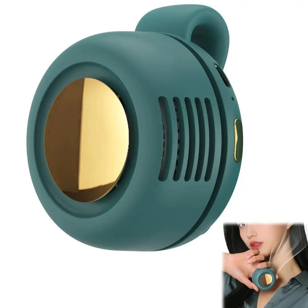 Mini Portable Clip Fan – USB Rechargeable Bladeless Personal Fan