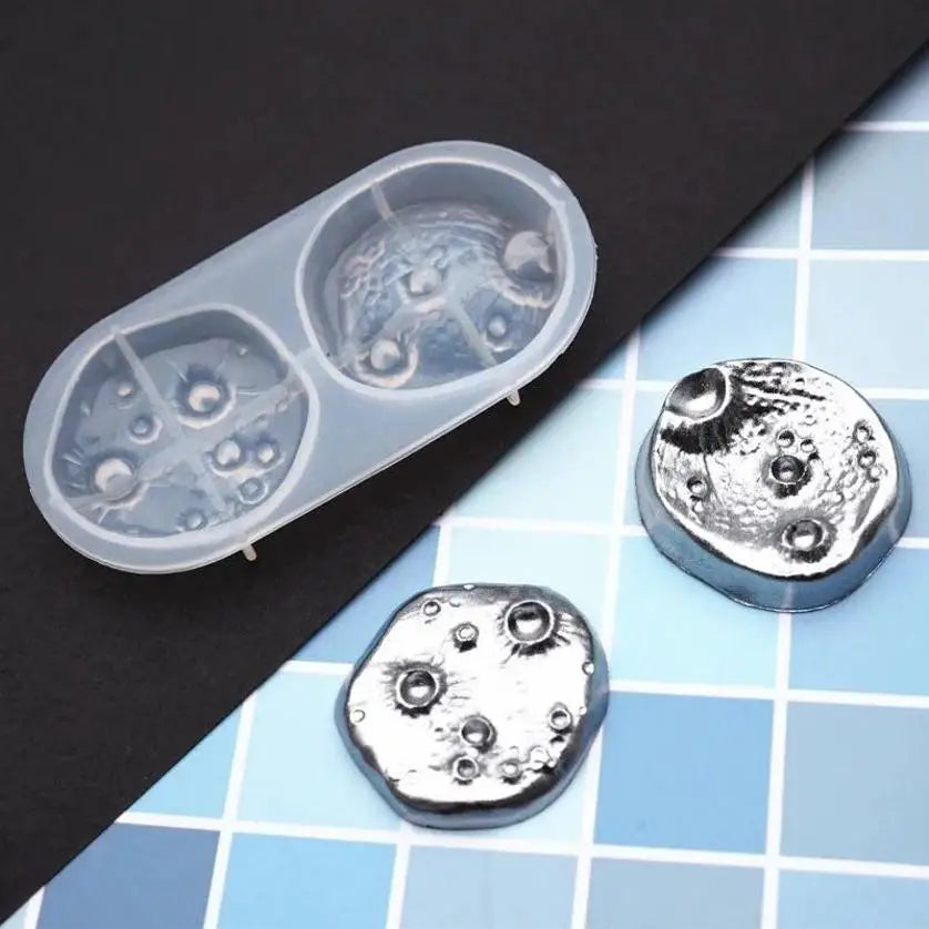 Falling Stone Silicone Mold Holes Galaxy Resin Space Jewelry DIY Soft