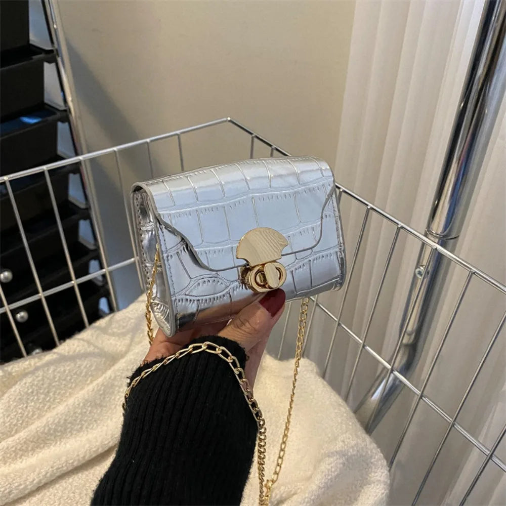 Mini Chain Shoulder Bag – Women's Crossbody Coin Purse Baguette