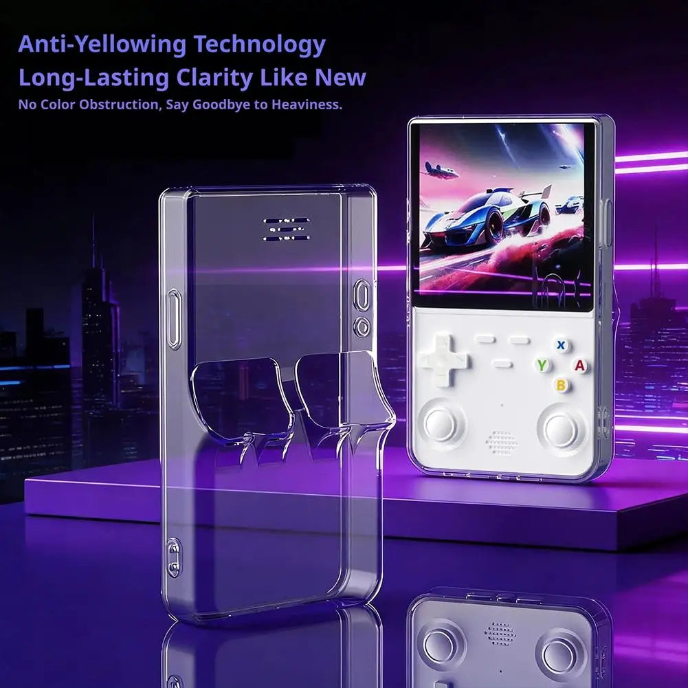 R36S Ultra Transparent Silicone Case – Shockproof & Scratch-Proof