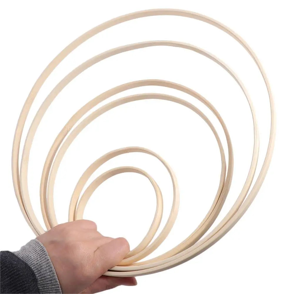 Bamboo Wreath Hoop Ring 10–30cm | DIY Crafts & Floral Décor