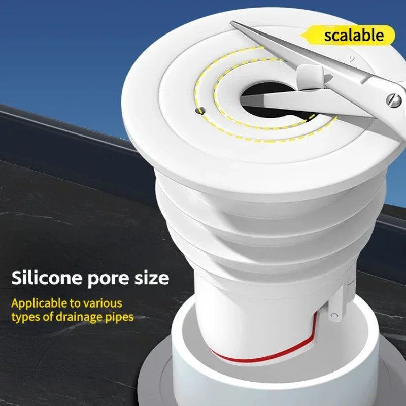 Silicone Drain Seal – Anti-Odor Anti-Backflow Sink Pipe Plug