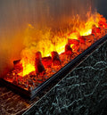 Electric Simulation Charcoal Flame Lamp | Fireplace Decor