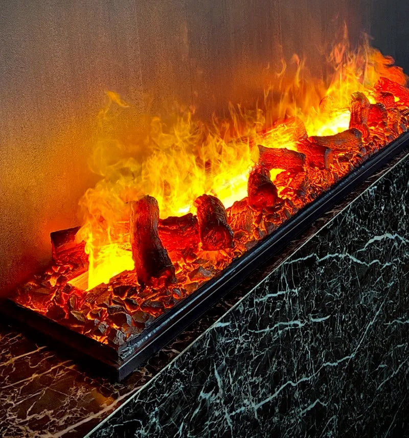 Electric Simulation Charcoal Flame Lamp | Fireplace Decor