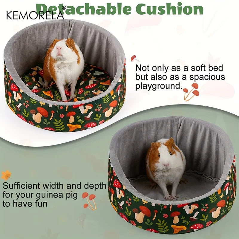 KEMORELA Guinea Pig Cuddle Bed – Soft Washable Cotton Pet Bed