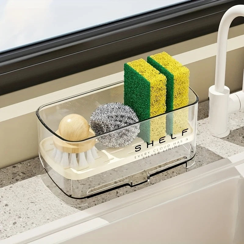 Multi-Functional Sink Rack | Drainage Shelf & Towel Holder