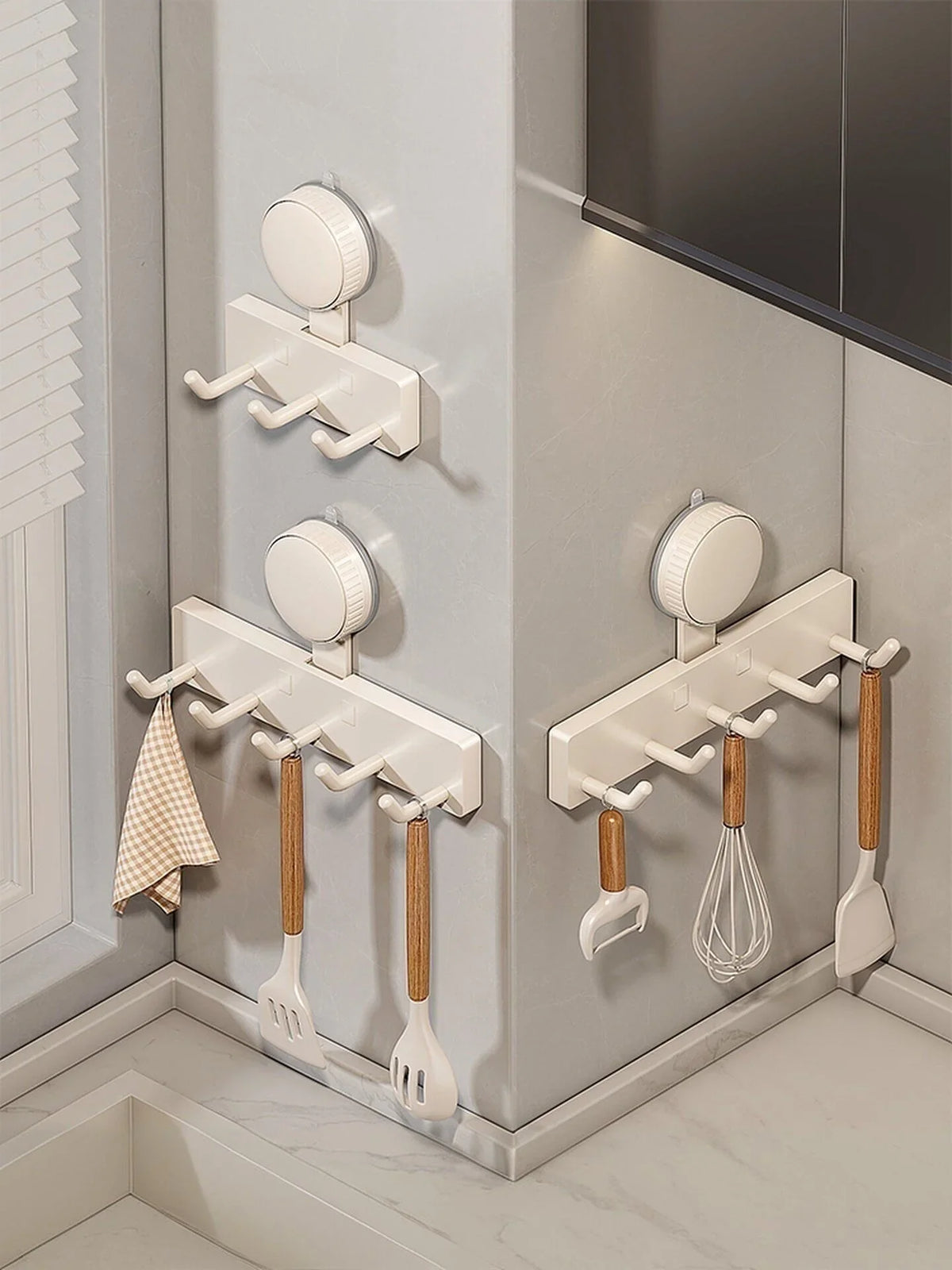 Suction Cup Hooks – No Drill Bathroom & Kitchen Hanger (5 Pack)