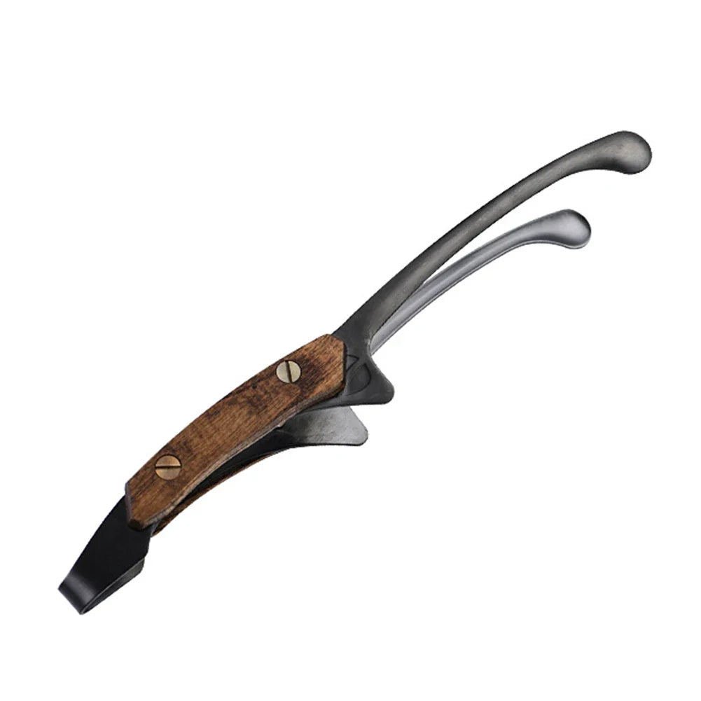 Stainless Steel BBQ Tongs with Wood Handle | Grilling Tongs