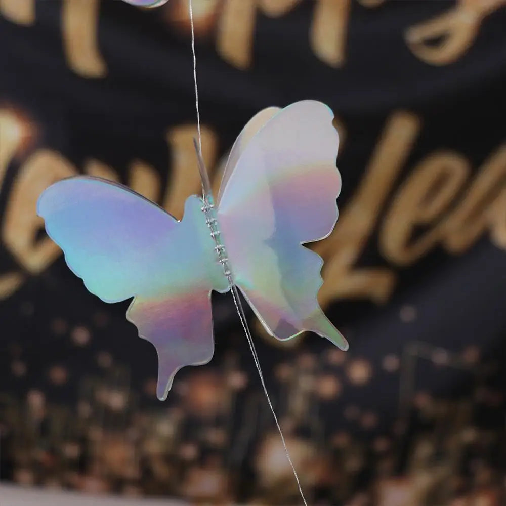 3D Butterfly Paper Hanging Garland – 2m Colourful Party Banner