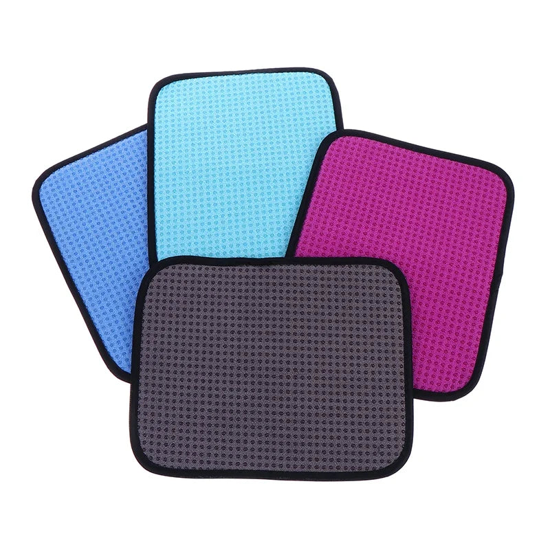Reusable 25x20CM Bowling Ball Towel Polyester Nonslip Cleaning Pad