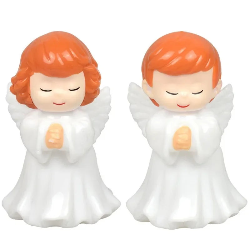 Mini Angel Cake Topper Romantic Garland Happy Birthday Children