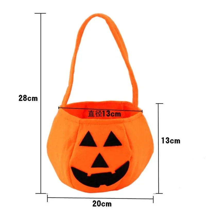 Halloween Pumpkin Candy Bag – Kids Trick-or-Treat Tote