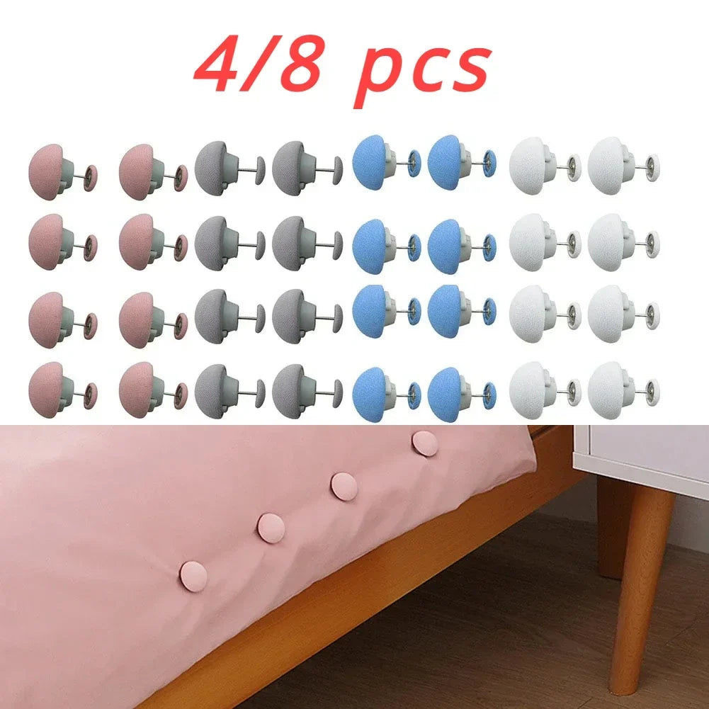 Mushroom Quilt Clips Anti-Slip Blanket Buckle Pegs 4/8 PCS