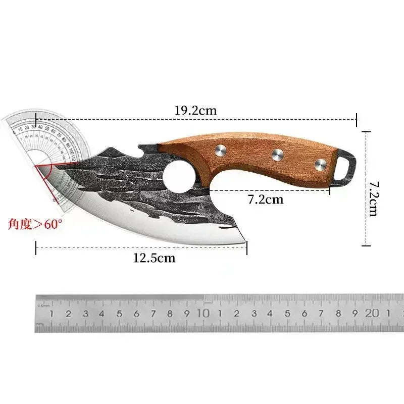 SHENJIU Hand-Forged Boning Knife – 12.5" Stainless Steel Blade