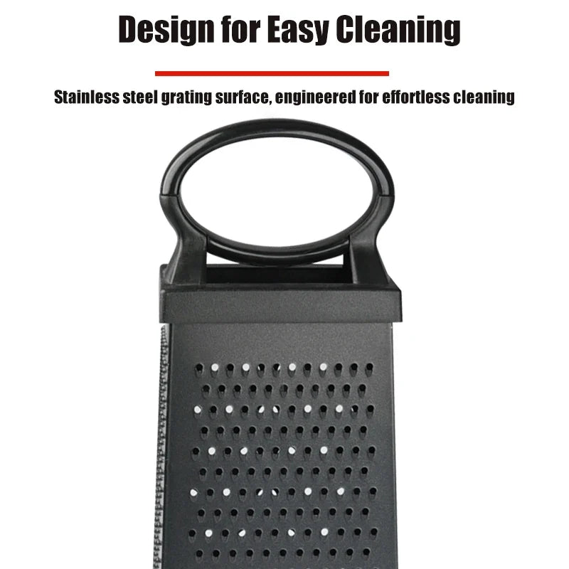 4-Sided Stainless Steel Box Grater for Cheese & Vegetables