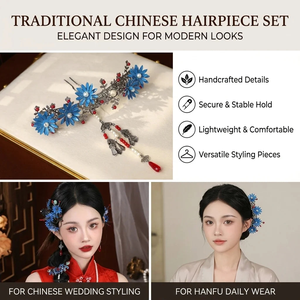 Qing Dynasty Bridal Hairpin | Chinese Wedding Hair Stick