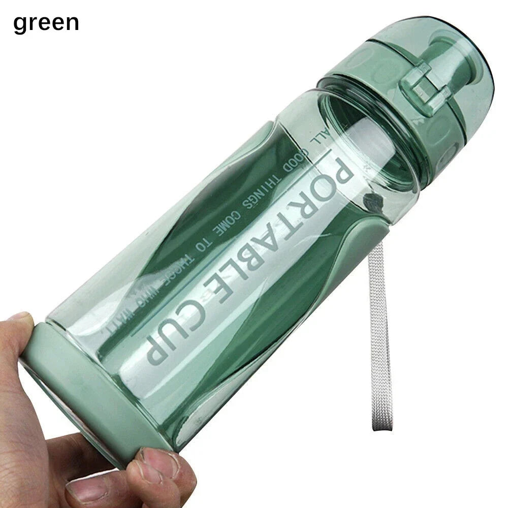 Portable Sports Water Bottle Plastic Outdoor Gym Travel Drinks Mugs