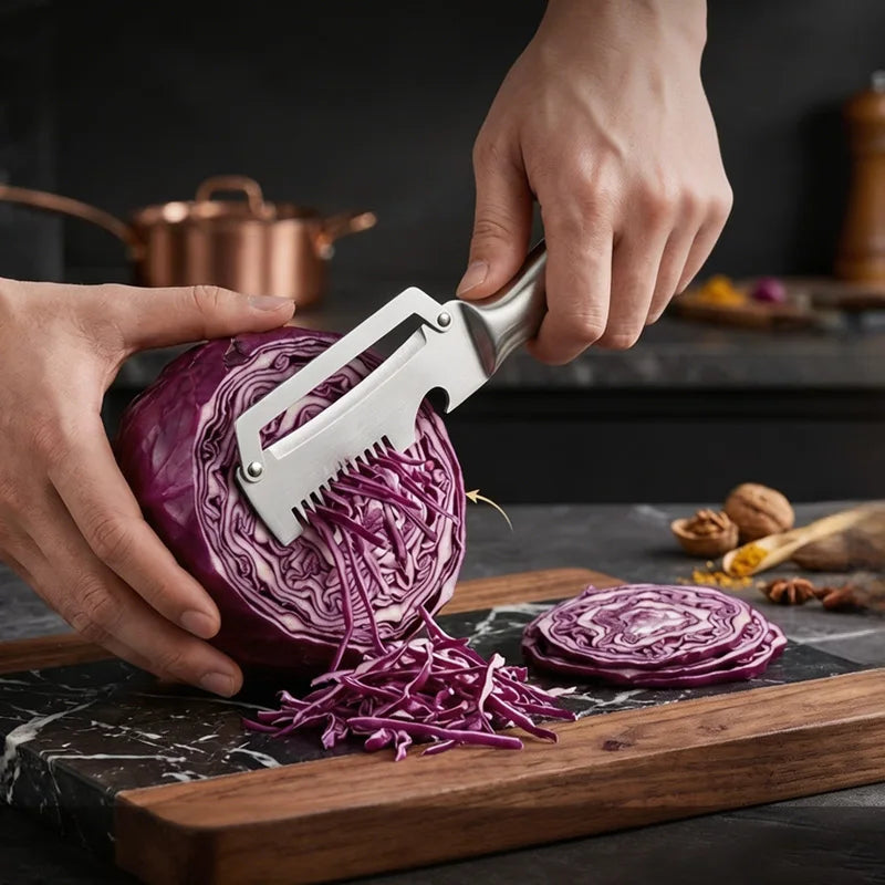 PLYS 3-in-1 Paring Knife & Stainless Steel Vegetable Peeler