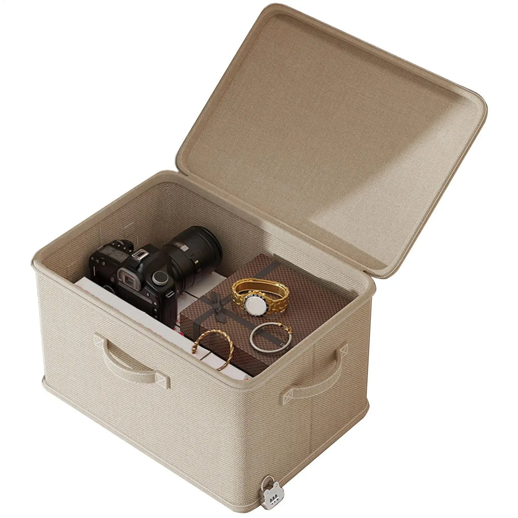 Lockable Odor-Proof Stackable Storage Box with Handle